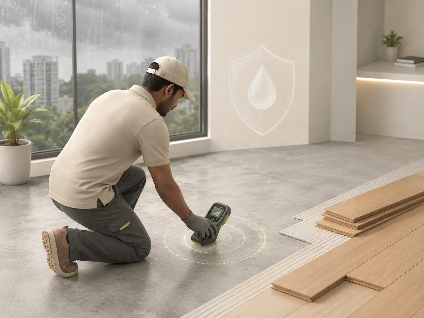 Digital Subfloor Moisture Scanning